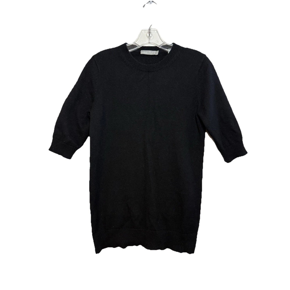 Vince Black 100% Cashmere Women's Long Sweater Tunic Top Sz XS Quiet‎ luxury